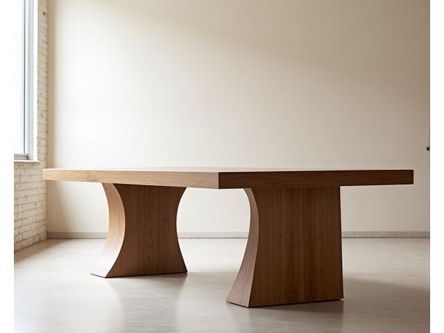 Table de salle à manger en chêne massif sur mesure